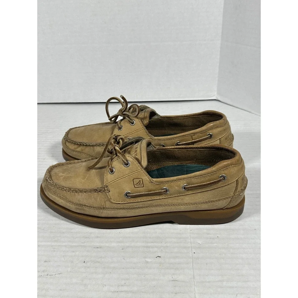 Sperry Top-Sider Mens 10.5M Tan Leather Boat Shoes Loafers 0764043
